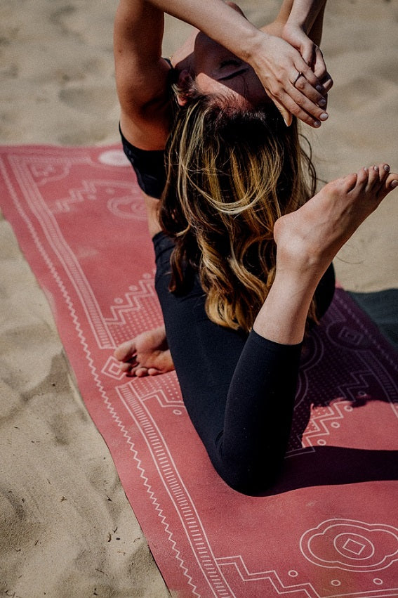 Yoga mat MAGIC CARPET - natural rubber, non-slip, eco-friendly studio gym, pilates and yoga mat