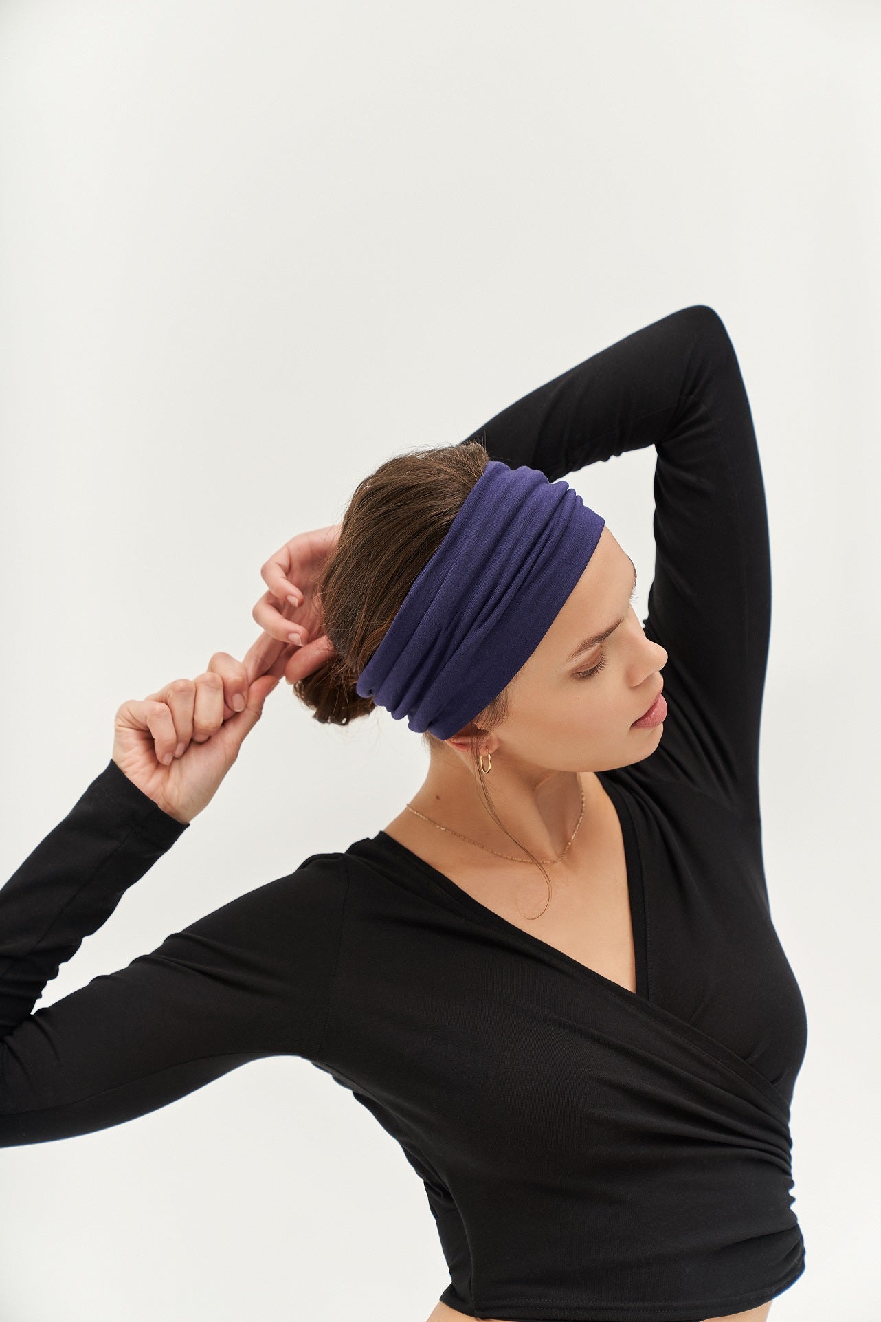 Yoga hairband SUPERNOVA midnight blue Yoga hair accessories Moonholi Intl
