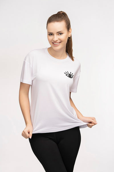 AWAKEN Yoga T-shirt - white