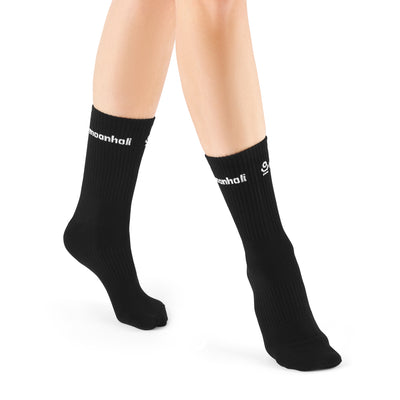 black yoga pilates fitness socks