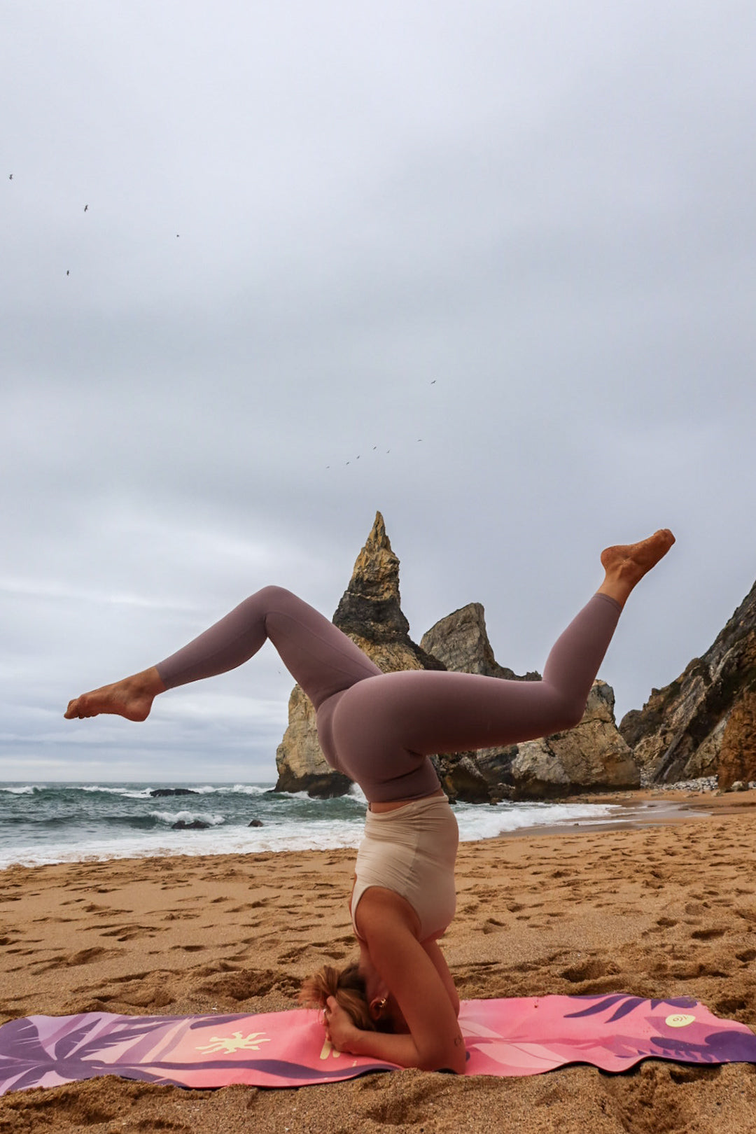 pink yoga mat for surfers