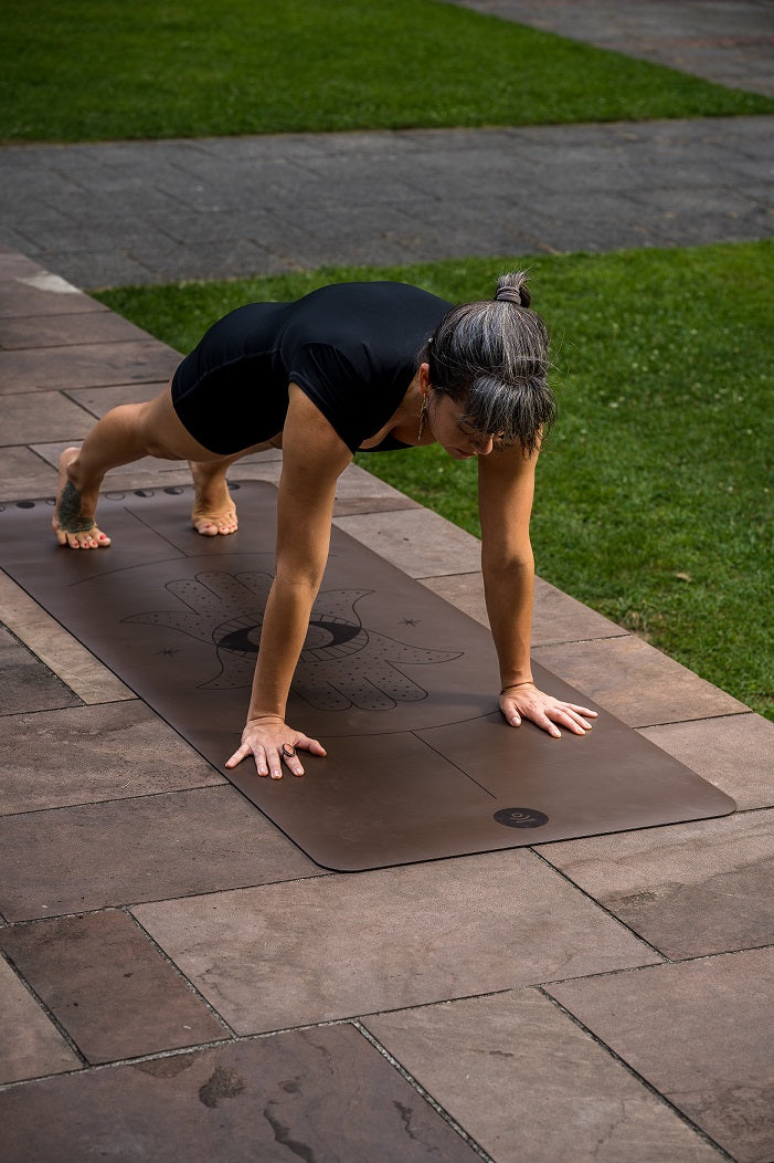 rubber yoga mat