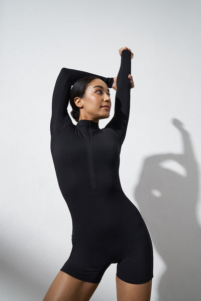 TREELANCE Yoga Workout Black Cotton Bodysuit One Piece Jumpsuit Unitard  Built in Bra Open Back for Women (Green, Medium) : : Fashion