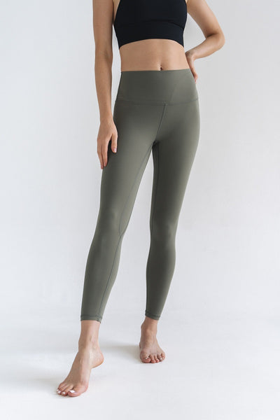 yoga leggings olive green