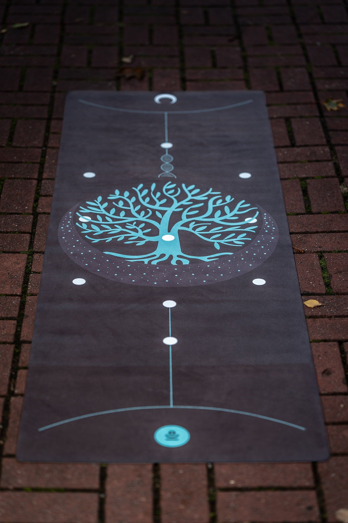 Yoga mat KABBALAH - natural rubber, non-slip, eco-friendly studio gym, pilates and yoga mat