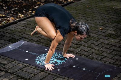 Yoga mat KABBALAH - natural rubber, non-slip, eco-friendly studio gym, pilates and yoga mat