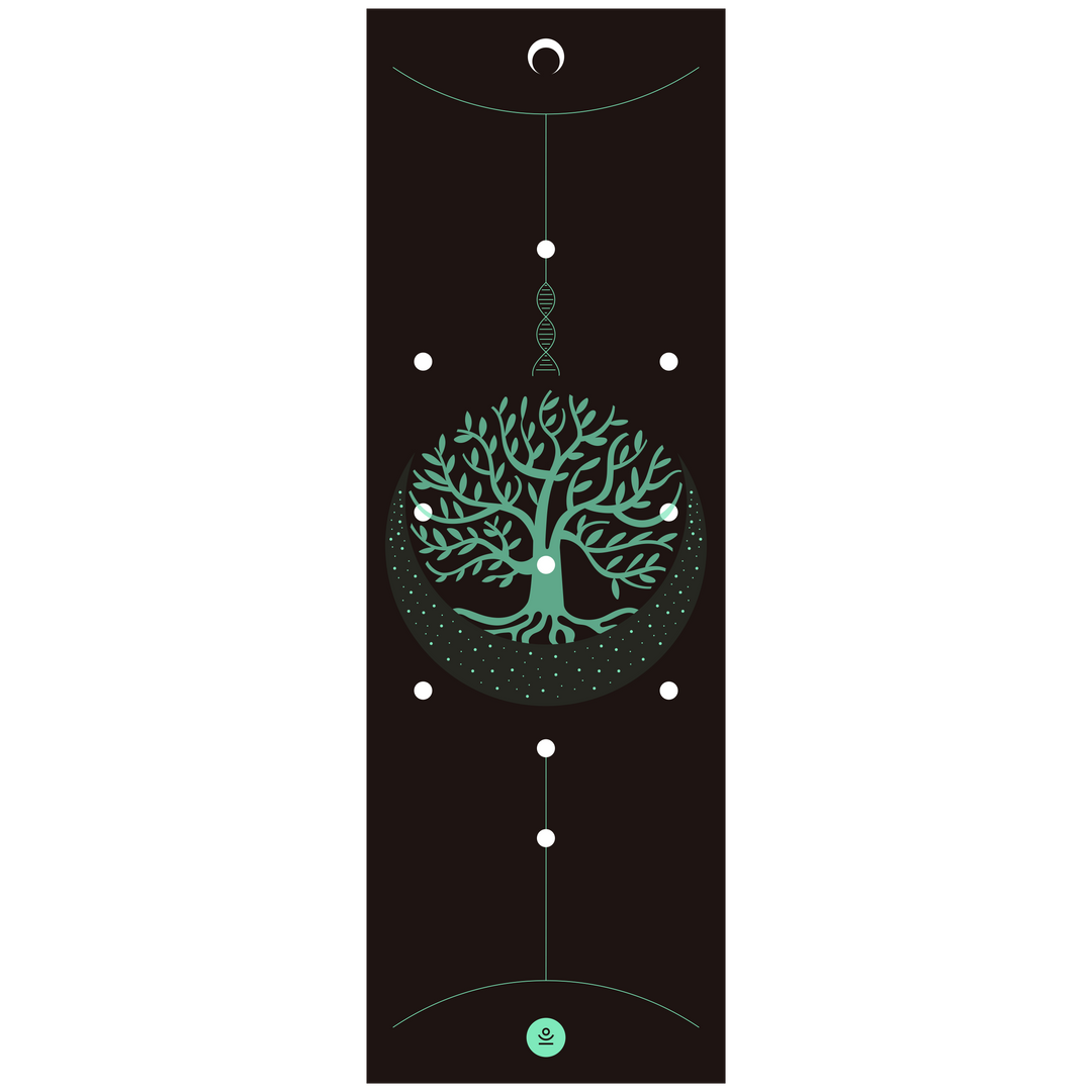 Yoga mat KABBALAH | Non-slip yoga and fitness mat with Tree of