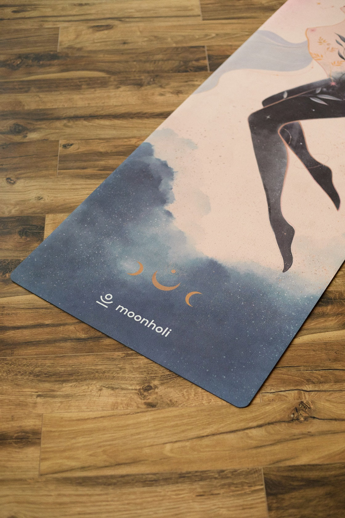 yoga mat with moon