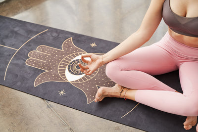 Yoga mat ILLUMINATION - natural rubber, non-slip, eco-friendly studio gym, pilates and yoga mat