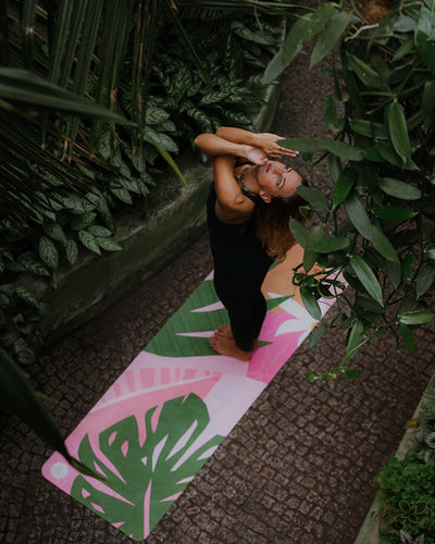tropical travel yoga mat