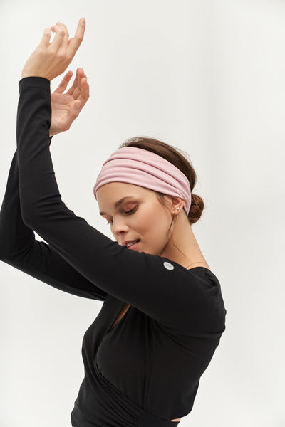 yoga headband pink
