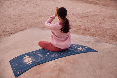 Yoga mat MAGIC - natural rubber, non-slip, eco-friendly studio gym, pilates and yoga mat