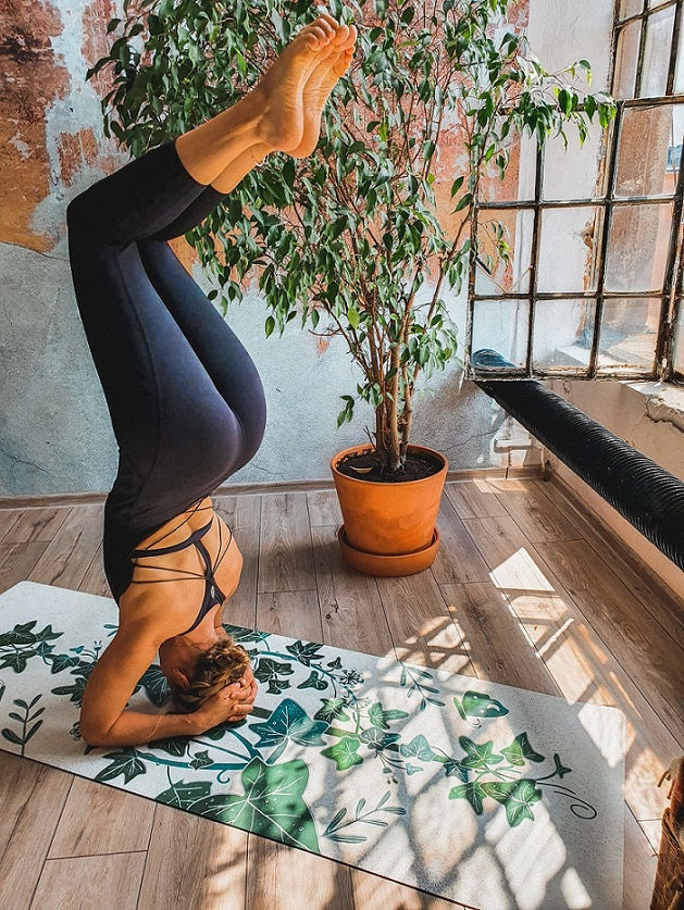 Yoga mat VEGANIKA DAY - natural rubber, non-slip, eco-friendly studio gym, pilates and yoga mat