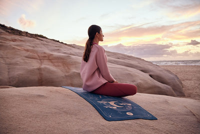 Yoga mat MAGIC - natural rubber, non-slip, eco-friendly studio gym, pilates and yoga mat